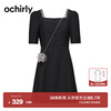 ochirly欧时力法式连衣裙，夏装吊带挎包1wh2085960