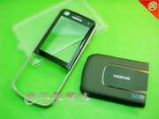 诺基亚NOKIA 6220c手机外壳 含前壳 镜面 后盖 黑色