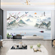 2023定制电视背景墙墙布家和富贵新中式大气家用客厅影视墙装饰