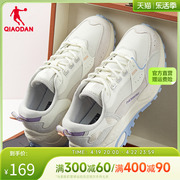 中国乔丹火星阿甘鞋2024春夏运动鞋增高防滑鞋子灰复古女鞋