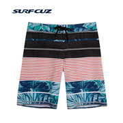 surfcuz 夏季男士短裤海边度假游泳速干沙滩裤男五分裤宽松大码