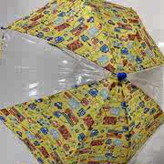 出口日本儿童雨伞防风骨架，更牢固男孩女孩长柄，伞可爱卡通宝宝