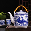 景德镇陶瓷器水壶家用大容量防爆凉水壶冷水壶，提梁泡茶壶套装茶杯