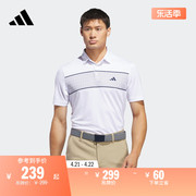 高尔夫运动翻领短袖POLO衫男装夏季adidas阿迪达斯IS7127