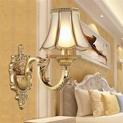 定制品范欧式(范欧式)全铜壁灯美式客厅背景墙双头，壁灯卧室床头单头壁灯过