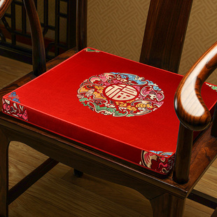 新中式椅垫红木沙发椰棕坐垫古典太师椅防滑垫茶椅垫加厚耐坐棕垫