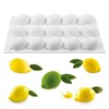 15连小号柠檬慕斯硅胶模具仿真水果，法式甜品巧克力烘焙蛋糕模磨具