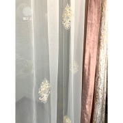 定制三颗珍珠窗纱纱帘，现代简约客厅卧室，书房纯色遮光成品定制