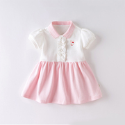 2024女童连衣裙夏装一周岁女宝宝，纯棉洋气公主裙可爱婴儿裙子
