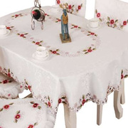 餐桌椅子套罩现代简约座布餐桌布椅套椅垫套装椭圆形北欧桌布布艺