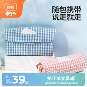 良良婴儿麻棉隔尿垫便携外出宝宝尿布垫，护理垫床垫透气防水可洗