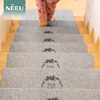 neeu楼梯踏步垫家用实木防滑垫台阶贴北欧楼梯贴免胶自粘楼梯地毯