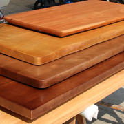 白蜡木老榆木松木桌面板材定制吧台餐桌办公会议桌实木原木台面板