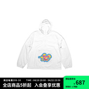 ROUND TWO PARKA JACKET 春季复古风彩色LOGO罩衫防风冲锋衣夹克