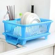 厨房放碗架塑料用品沥水滴水，碗碟架碗筷收纳置物架收纳盒篮