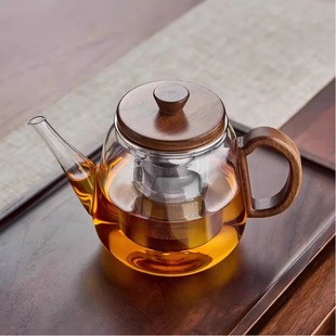 忆壶茶玻璃泡茶壶，家用耐高温不锈钢过滤煮茶单壶茶水分离花茶壶