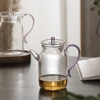叶屿仿宋执壶耐热玻璃泡茶壶，自带过滤网茶壶泡茶家用单个煮茶壶