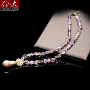 伶达原创设计感水晶，项链锁骨链短款异形珍珠颈链，衣服挂饰高级感