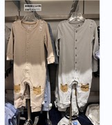 布莱纳Gap婴儿秋季2022纯棉连体衣455840童装一体式爬服