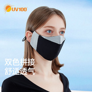uv100防晒口罩立体拼接男女，款遮脸夏防紫外线，可清洗户外面罩22321