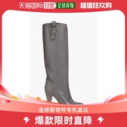 香港直邮潮奢 Red Valentino 女士铆钉鹅卵石纹皮质靴子