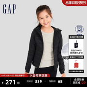 Gap女童冬季轻薄连帽运动外套时髦洋气儿童装潮流羽绒服810803