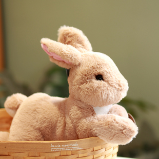 正版仿真趴兔兔公仔小兔子，毛绒玩具床上睡觉抱枕，安抚玩偶七夕礼物