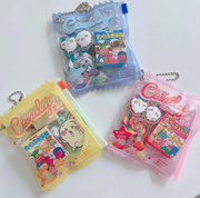  日本amifa糖果包candy 透明 吧唧 徽章收纳可挂夹链袋挂件包