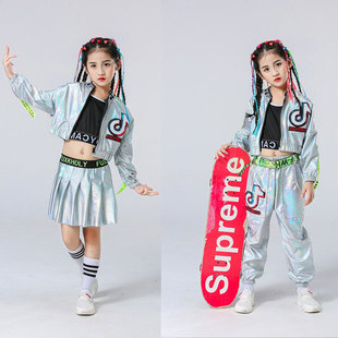 儿童啦啦队表演服幼儿园舞蹈小学生运动会服装女童嘻哈街舞演出服