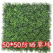 仿真草坪50*50加密米兰塑料假花植物室内户外防晒绿植墙草坪