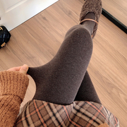 秋冬季奶咖啡色连裤袜女加厚加绒烟，灰色打底裤袜显瘦深灰色踩脚袜