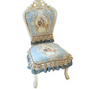 餐椅套白色欧式长桌，桌布高端奢华文艺复古风，艺术感椅子罩