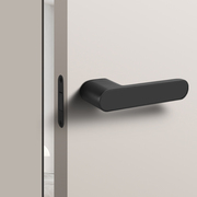 意式极简门锁室内卧室磁吸静音，房门锁家用黑色，生态门锁现代木门锁