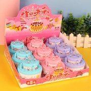 摆设发光创意生日糖果蛋糕儿童玩具吸管软糖卡通造型高颜值礼物