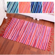 编织棉碎布条吸水地毯厨房客厅地垫茶几卧室床边榻榻米地垫