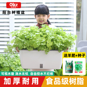 花盆阳台种菜专用箱长方形花盆家用自吸水塑料果蔬花卉草莓种植箱