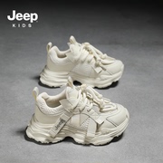 jeep童鞋男童鞋2024春季儿童，运动鞋女童小白鞋，透气春秋款鞋子