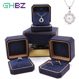 欧式求婚戒指盒婚礼高档创意对戒钻戒盒子结婚森系珠宝首饰包装盒