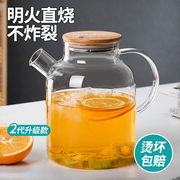 玻璃煮茶壶耐高温花茶壶，泡茶家用烧水养生壶，2024水果茶壶套装