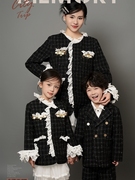 影楼拍摄亲子装儿童摄影主题服装希子正版拍照母女装一家三口套装