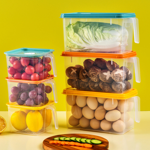冰箱收纳盒保鲜盒食品级透明塑料盒子蔬菜水果鸡蛋盒分装整理神器