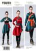 大码蒙古裙舞蹈表演服女少数民族演出服蒙古族，舞蹈艺考练功服短裙