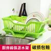 厨房放碗架塑料用品沥水滴水，碗碟架碗筷收纳置物架收纳盒篮
