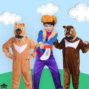 熊大衣服熊二光头强同款衣服演出服，六一儿童动物，服装幼儿卡通表演