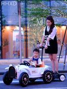 贝多奇亲子儿童电动车汽车遥控四轮可站大人女宝宝玩具车可坐童车