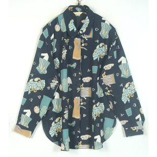 春夏装孤品复古古着vintage长袖衬衫
