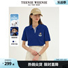 teenieweenie小熊2024年polo短袖，t恤宽松短款上衣学院风时髦