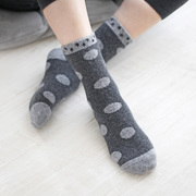  出口俄罗斯羊毛袜女袜子短袜超级加厚保暖 冬季简约百搭