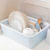 茶花碗柜沥水碗架篮塑料，放碗碟架箱碗筷餐具，收纳带盖大号厨房置物