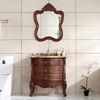 奥卫冠美国红橡木欧式浴室柜 小户型洗手盆柜子组合实木洗漱台